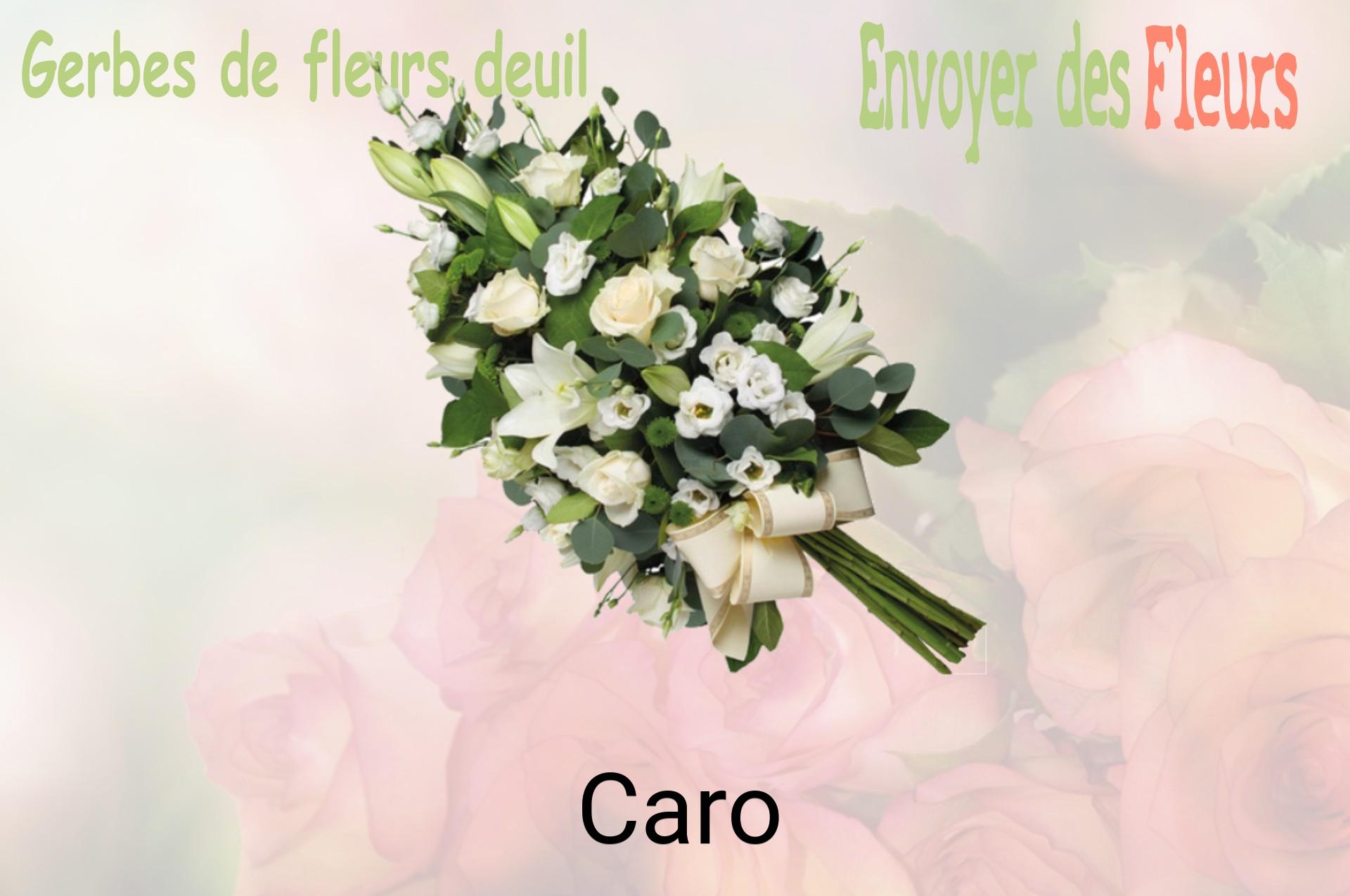 Gerbe de fleurs de deuil livrée à Caro